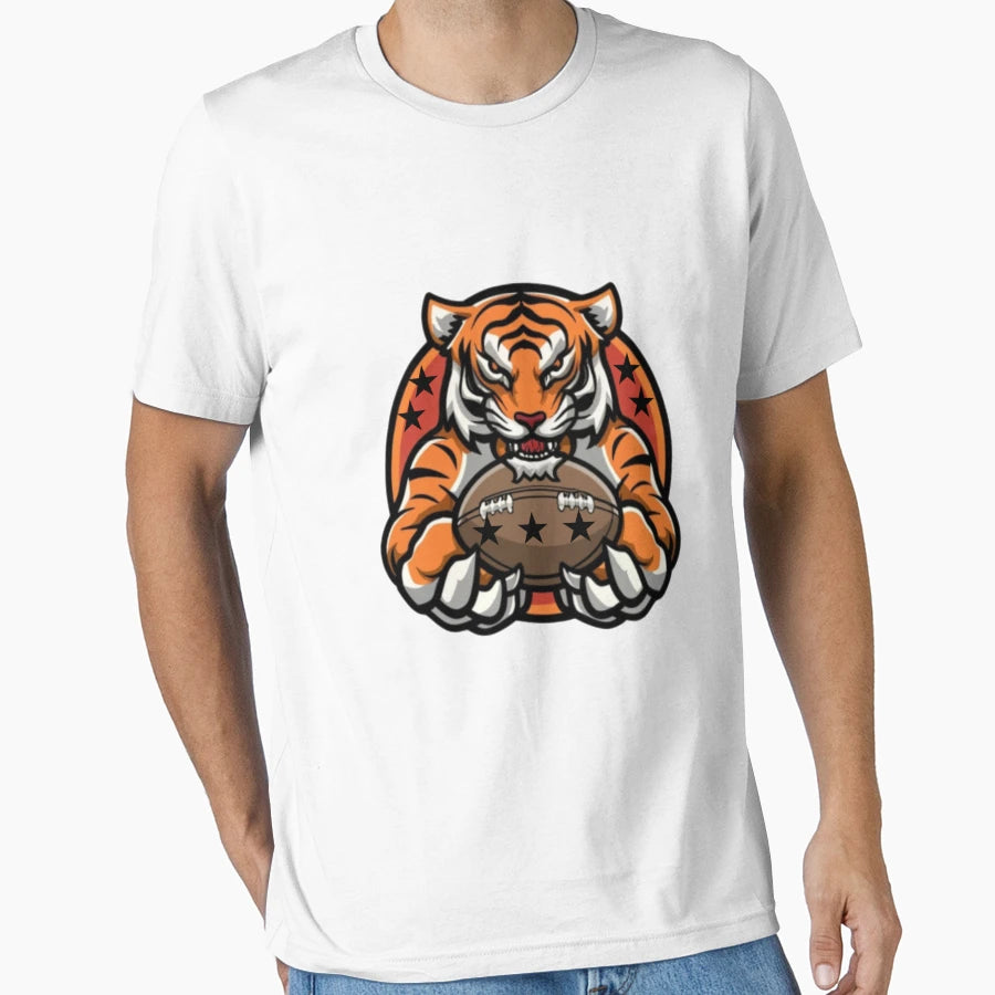 American Football Tiger T-Shirt - Casual Everyday Wear Unisex - T-Shirt, Sweatshirt, Hoodie