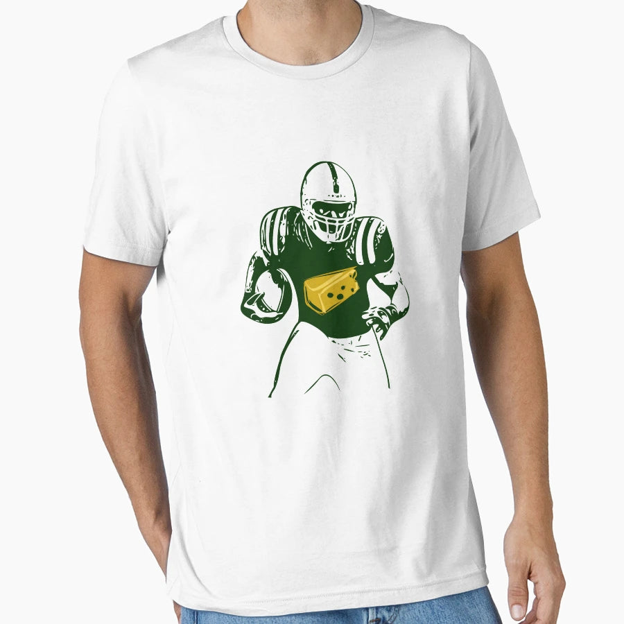 Green Bay Packers Footballer T-Shirt - Fun Novelty Design Men Women - T-Shirt, Sweatshirt, Hoodie