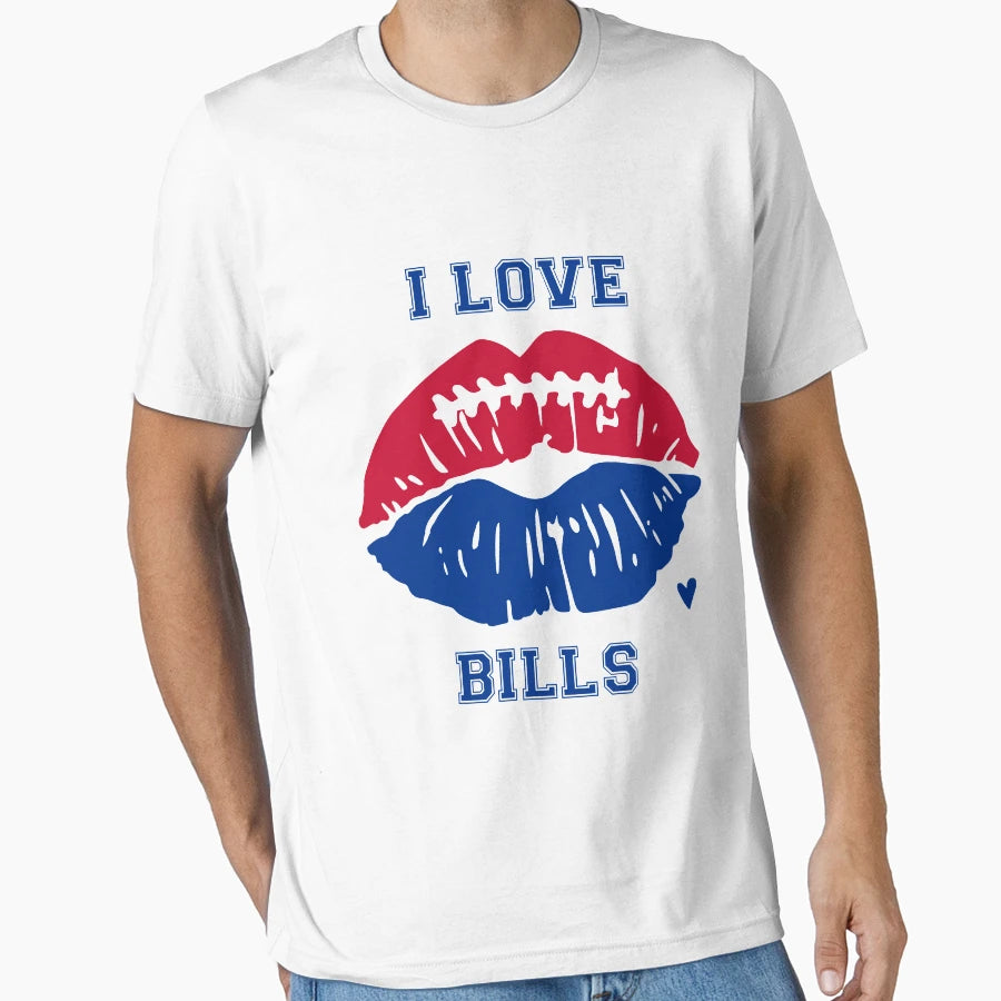 I Love Bills T-Shirt - Aesthetic Graphic Unisex - T-Shirt, Sweatshirt, Hoodie