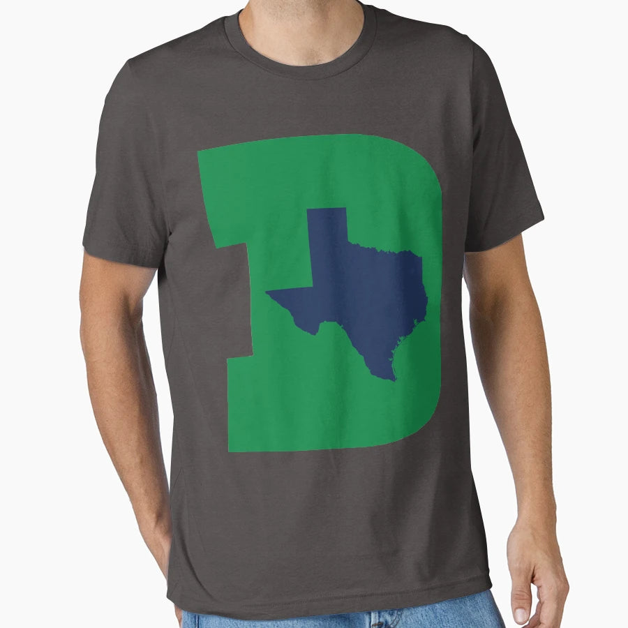 D Texas Green Blue T-Shirt - Fun Novelty Design for Adults - T-Shirt, Sweatshirt, Hoodie