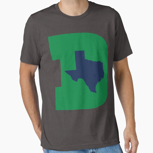 D Texas Green Blue T-Shirt - Fun Novelty Design for Adults - T-Shirt, Sweatshirt, Hoodie
