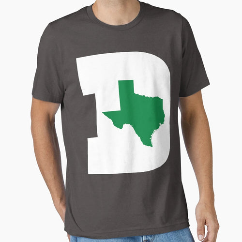 D Texas White Green T-Shirt - Custom Art Print Men Women - T-Shirt, Sweatshirt, Hoodie