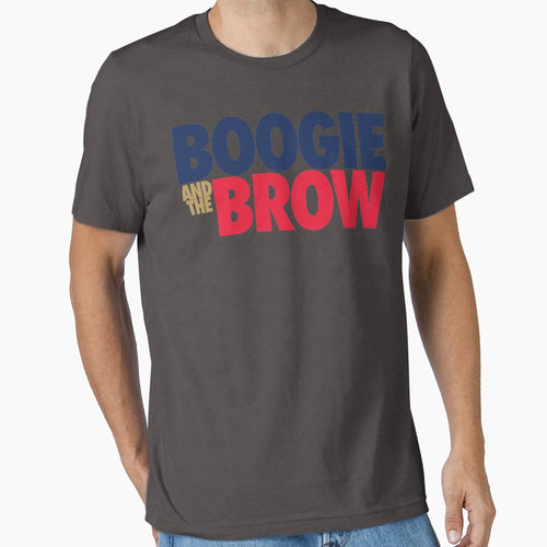 Boogie And Brow Blue Gold Red T-Shirt - Fun Novelty Design Unisex - T-Shirt, Sweatshirt, Hoodie