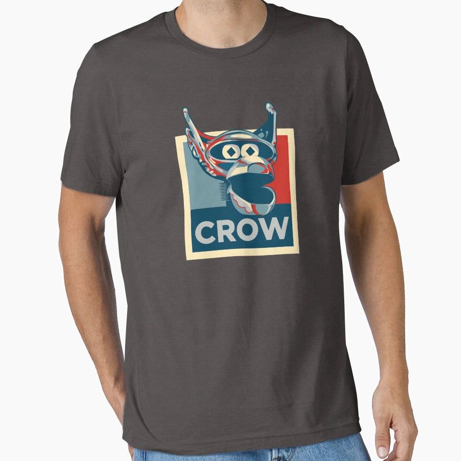 Vote Crow T Robot T-Shirt - Fun Novelty Design Men Women - T-Shirt, Sweatshirt, Hoodie