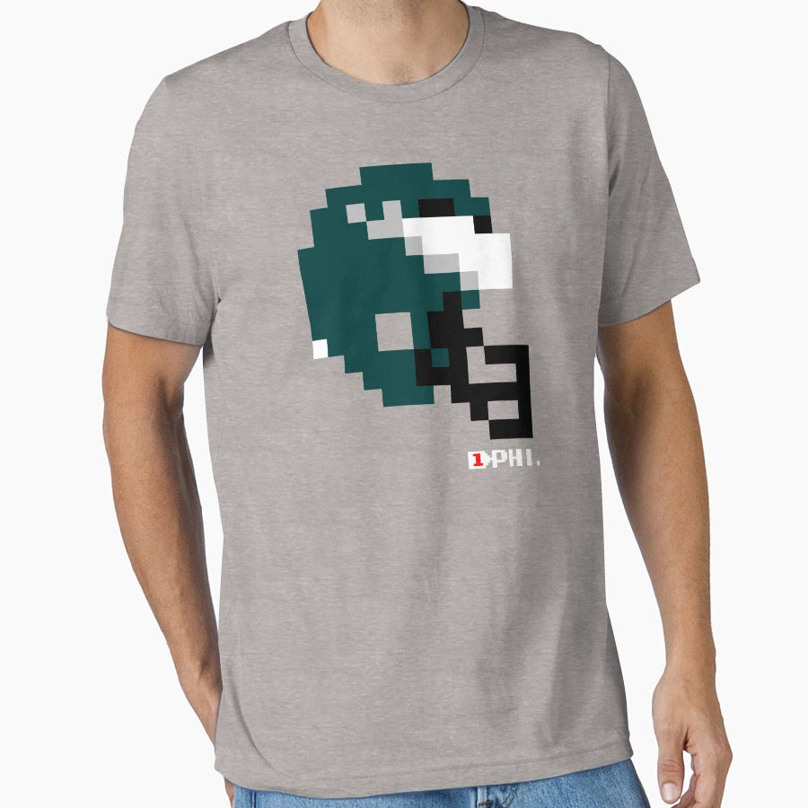 Phl Current Helmet Tecmo Bowl T-Shirt - Minimalist Print Men Women - T-Shirt, Sweatshirt, Hoodie