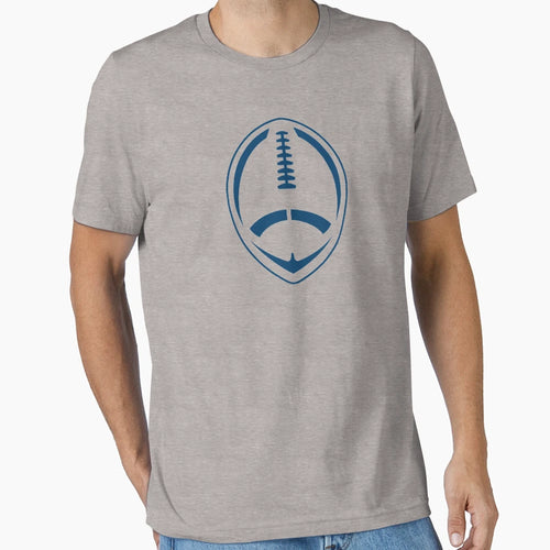 Blue Vector Football T-Shirt - Novelty Apparel Men Women - T-Shirt, Sweatshirt, Hoodie