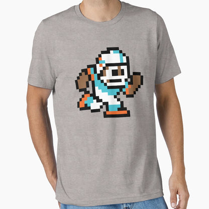 8 Bit Player Miami Dolphins T-Shirt - Novelty Apparel Unisex - T-Shirt, Sweatshirt, Hoodie