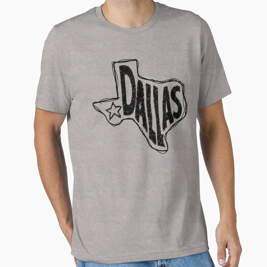 Dallas Texas T-Shirt - Trendy Graphic for Adults - T-Shirt, Sweatshirt, Hoodie