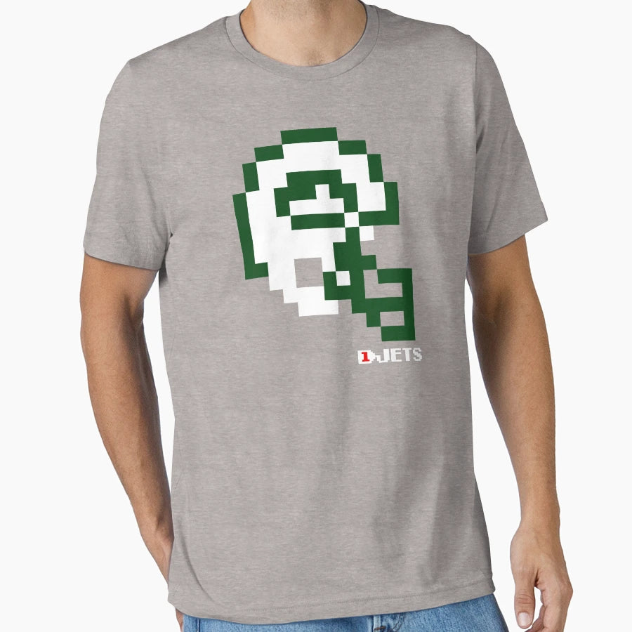 Nyj Helmet Tecmo Bowl T-Shirt - Trendy Graphic Unisex - T-Shirt, Sweatshirt, Hoodie