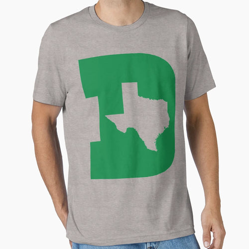 D Texas Green Cut Out T-Shirt - Trendy Graphic Men Women - T-Shirt, Sweatshirt, Hoodie