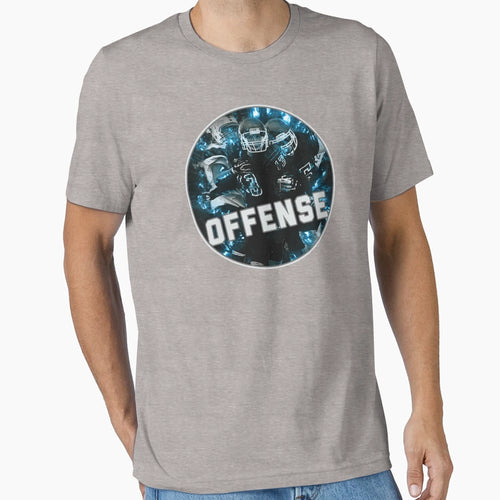 Football Team Hot Blue Fire Nifty Art T-Shirt - Novelty Apparel for Adults - T-Shirt, Sweatshirt, Hoodie