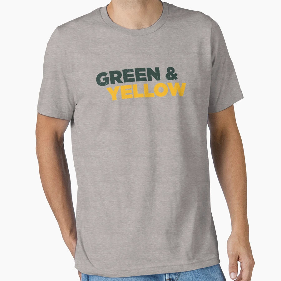 Green Bay Packers Green And Yellow T-Shirt - Graphic Print Unisex - T-Shirt, Sweatshirt, Hoodie