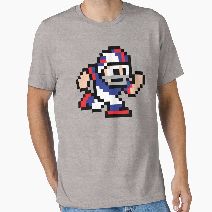 8 Bit Player Buffalo Bills T-Shirt - Custom Art Print for Adults - T-Shirt, Sweatshirt, Hoodie