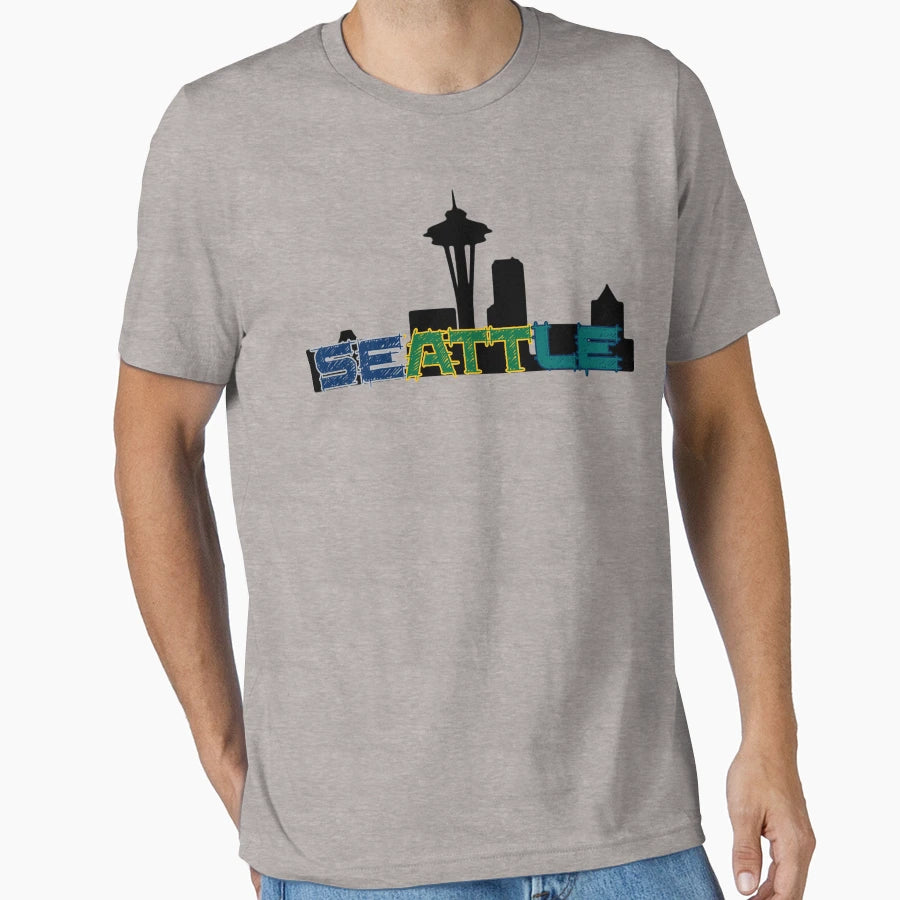 Seattle Sports T-Shirt - Minimalist Print Men Women - T-Shirt, Sweatshirt, Hoodie