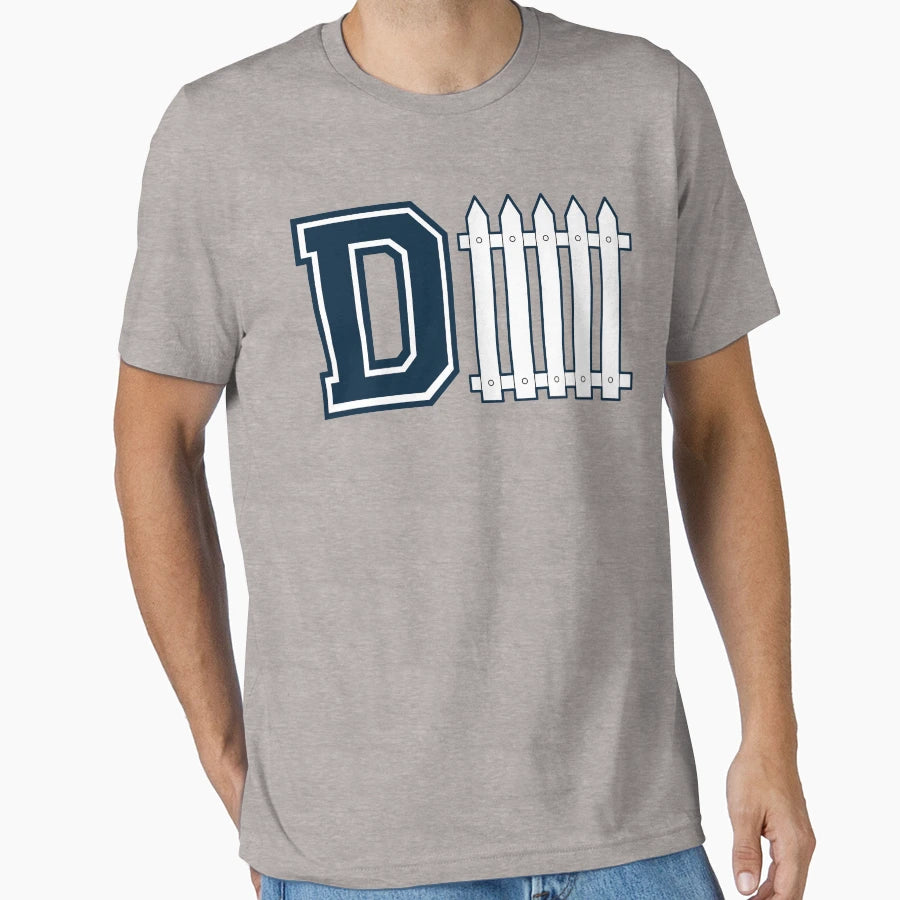 D Fence Blue T-Shirt - Custom Art Print for Adults - T-Shirt, Sweatshirt, Hoodie