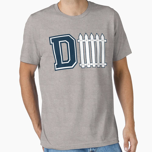 D Fence Blue T-Shirt - Custom Art Print for Adults - T-Shirt, Sweatshirt, Hoodie