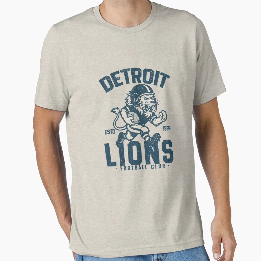 Detroit Lions Cheerleading Lion T-Shirt - Casual Everyday Wear Unisex - T-Shirt, Sweatshirt, Hoodie