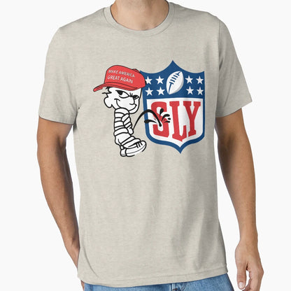 Maga Character Peeing Sly Shield T-Shirt - Streetwear Style Men Women - T-Shirt, Sweatshirt, Hoodie