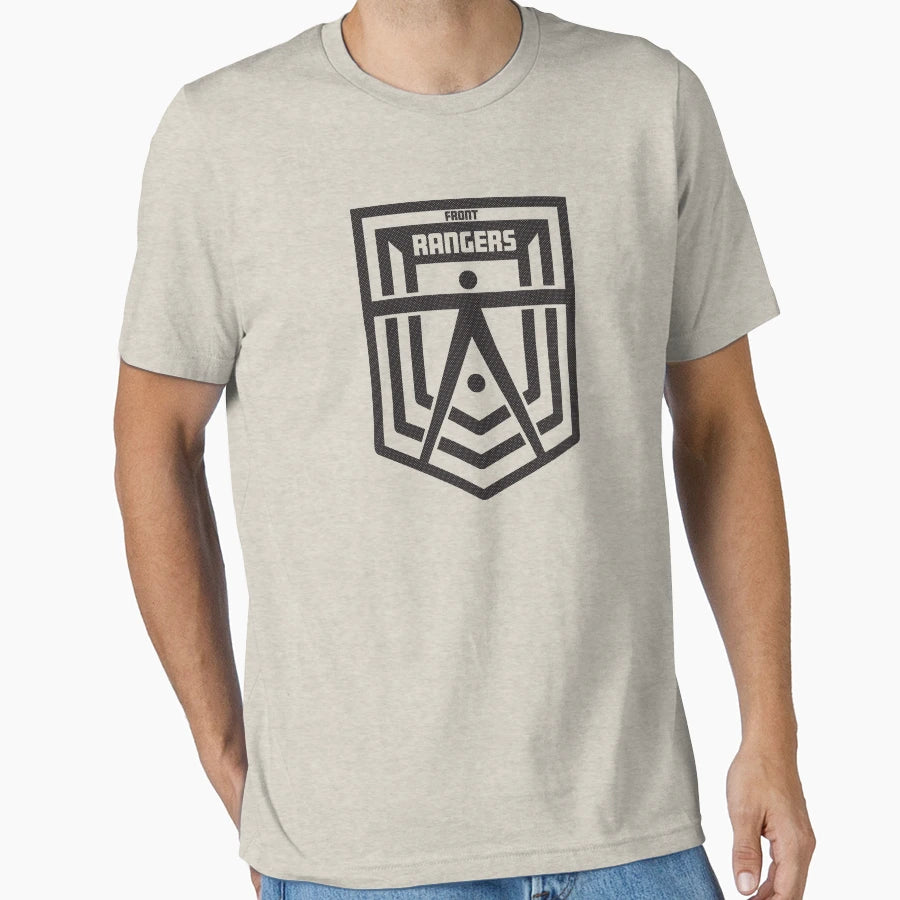 Front Rangers Black T-Shirt - Trendy Graphic for Adults - T-Shirt, Sweatshirt, Hoodie