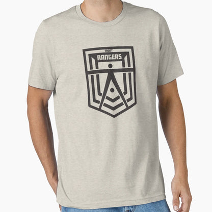 Front Rangers Black T-Shirt - Trendy Graphic for Adults - T-Shirt, Sweatshirt, Hoodie