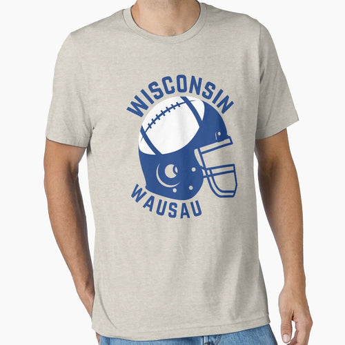 Wisconsin Wausau Football T-Shirt - Minimalist Print Unisex - T-Shirt, Sweatshirt, Hoodie