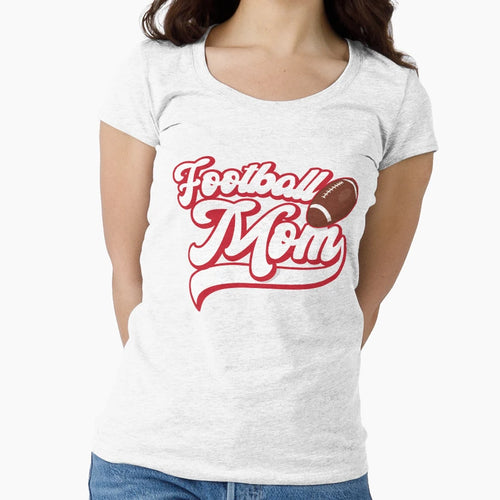 Football Mom Nautical Blue And Red T-Shirt - Aesthetic Graphic Unisex - T-Shirt, Sweatshirt, Hoodie