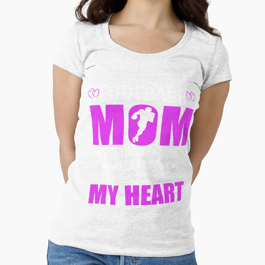 Football Moms Full Heart Mothers Day T-Shirt - Trendy Graphic Unisex - T-Shirt, Sweatshirt, Hoodie