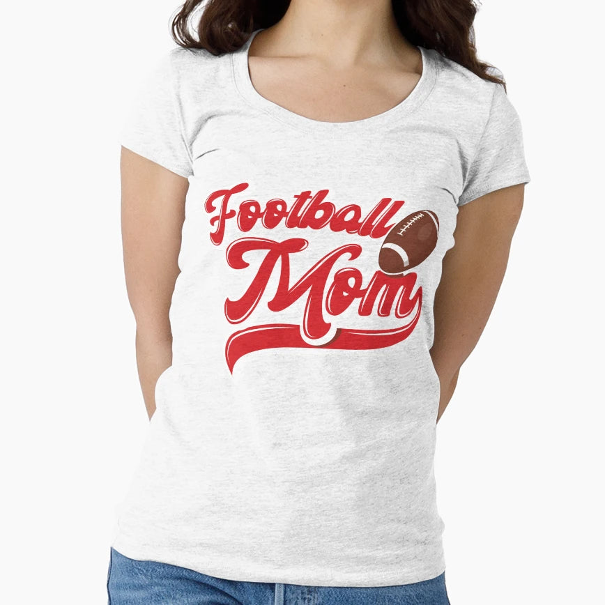 Football Mom Red And Blue T-Shirt - Fun Novelty Design Men Women - T-Shirt, Sweatshirt, Hoodie