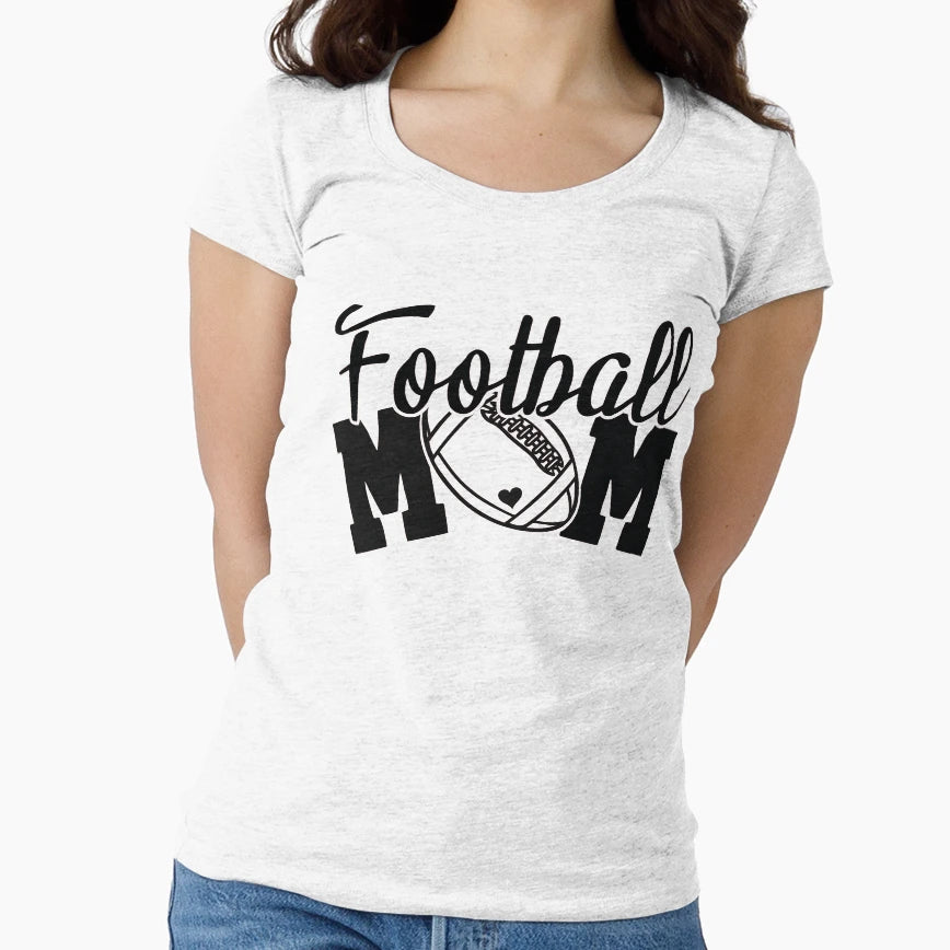Football Mom T-Shirt - Minimalist Print Men Women - T-Shirt, Sweatshirt, Hoodie