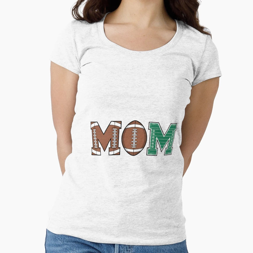 Mom 1 Year Old Football First Birthday T-Shirt - Minimalist Print Unisex - T-Shirt, Sweatshirt, Hoodie