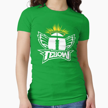 Tebow Winged Football White T-Shirt - Fun Novelty Design Men Women - T-Shirt, Sweatshirt, Hoodie