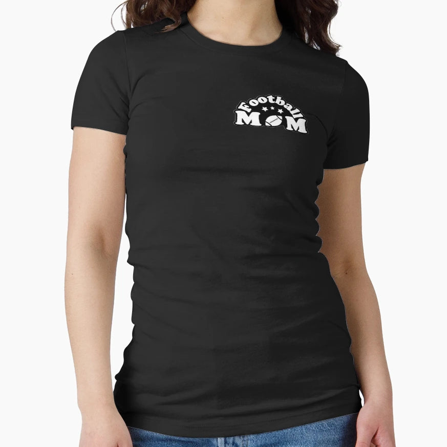 Football Mom T-Shirt - Minimalist Print Men Women - T-Shirt, Sweatshirt, Hoodie