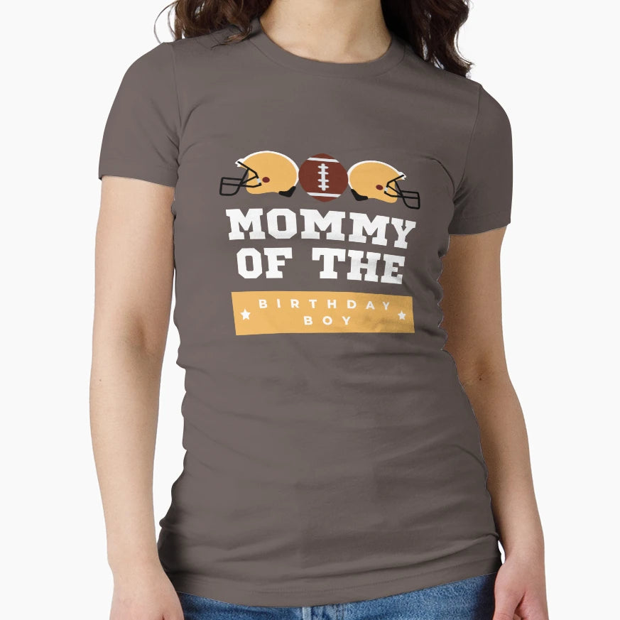 Mommy Birthday American Football T-Shirt - Casual Everyday Wear Men Women - T-Shirt, Sweatshirt, Hoodie