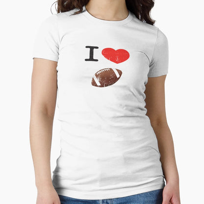 I Love Football T-Shirt - Aesthetic Graphic Men Women - T-Shirt, Sweatshirt, Hoodie