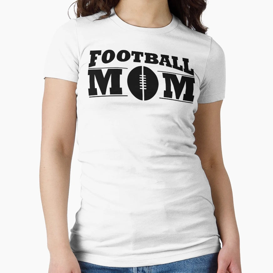 Football Mom T-Shirt - Minimalist Print for Adults - T-Shirt, Sweatshirt, Hoodie