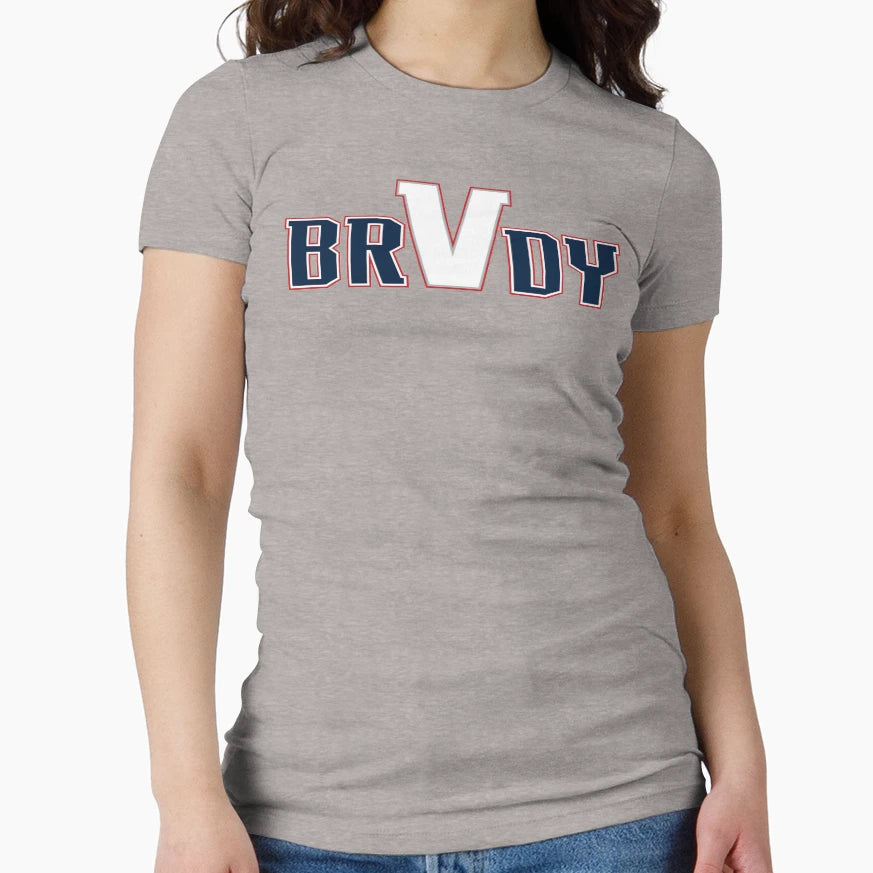 Brvdy Navy White T-Shirt - Aesthetic Graphic for Adults - T-Shirt, Sweatshirt, Hoodie