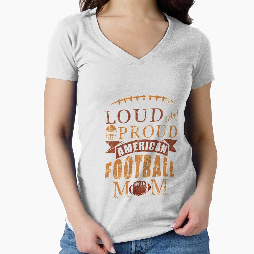Best Mom Great Proud Football Gift T-Shirt - Graphic Print Men Women - T-Shirt, Sweatshirt, Hoodie