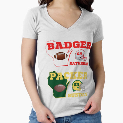 Badger Saturday Packer Sunday T-Shirt - Fun Novelty Design Unisex - T-Shirt, Sweatshirt, Hoodie