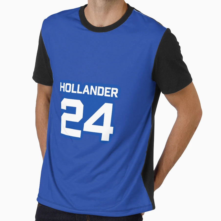 Shane Hollander Jersey Blue T-Shirt - Custom Art Print for Adults - T-Shirt, Sweatshirt, Hoodie