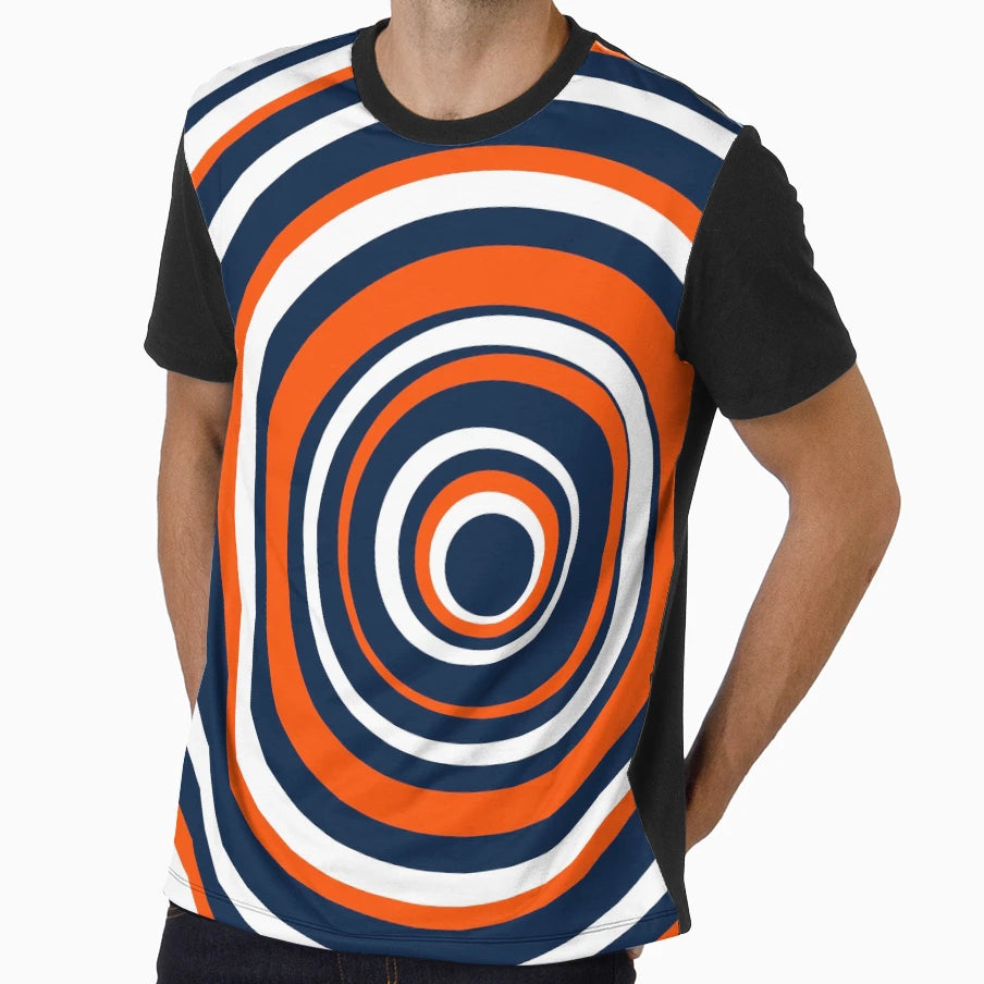 Team Series Edmonton Oilers Circles T-Shirt - Unique Graphic Unisex - T-Shirt, Sweatshirt, Hoodie