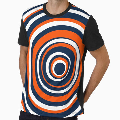 Team Series Edmonton Oilers Circles T-Shirt - Unique Graphic Unisex - T-Shirt, Sweatshirt, Hoodie