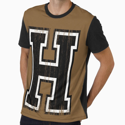 Big Varsity Letter H T-Shirt - Graphic Print Men Women - T-Shirt, Sweatshirt, Hoodie