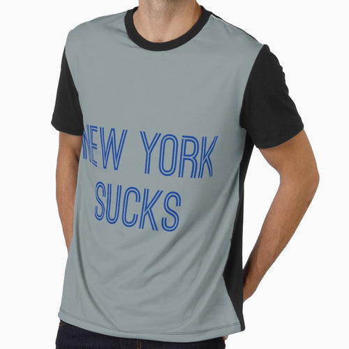 New York Sucks Silver Royal Dallas T-Shirt - Custom Art Print Men Women - T-Shirt, Sweatshirt, Hoodie