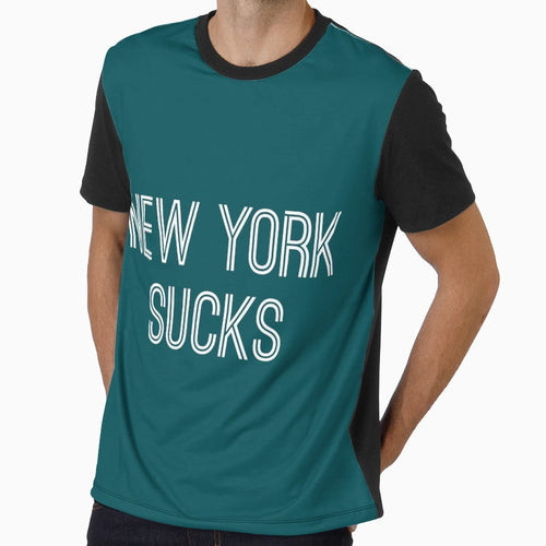 New York Sucks Green White T-Shirt - Streetwear Style Men Women - T-Shirt, Sweatshirt, Hoodie