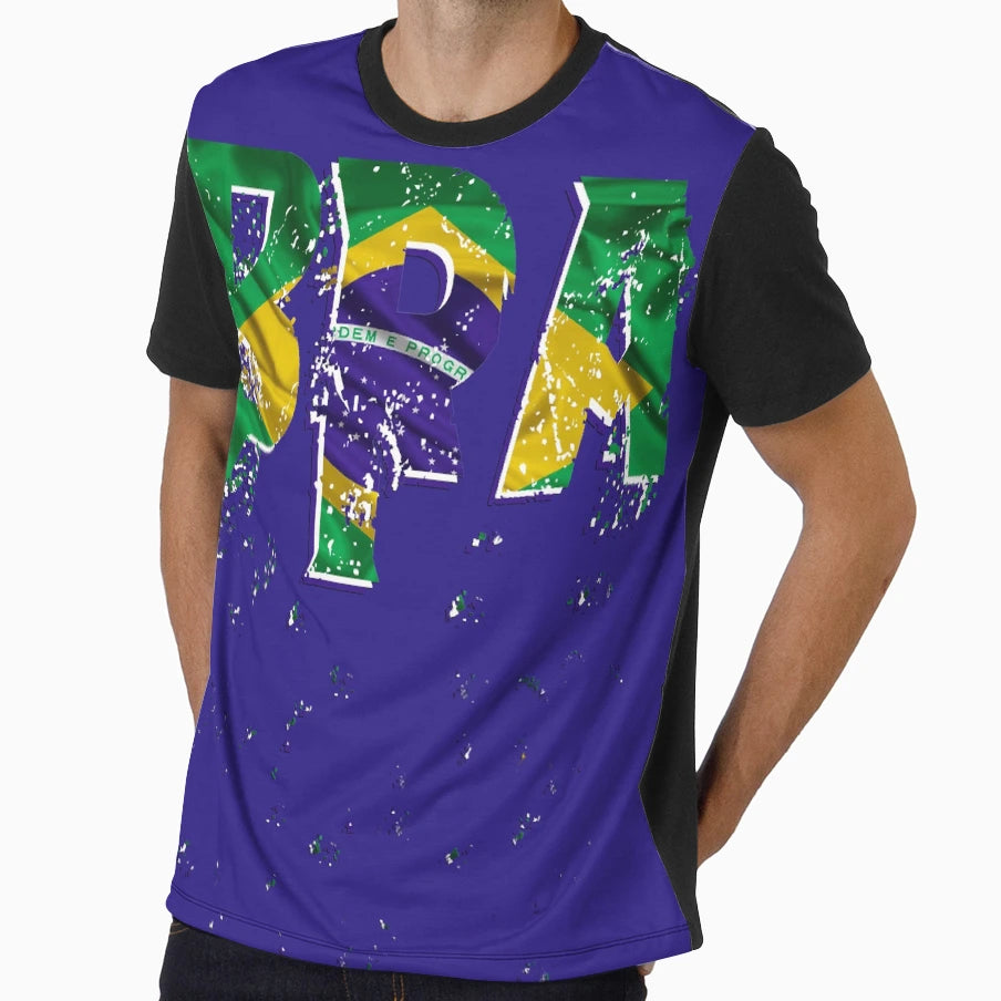 Brazilian Flag Power Thanos T Shirts Brazil T-Shirt - Graphic Print Unisex - T-Shirt, Sweatshirt, Hoodie