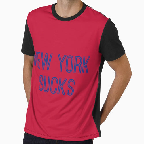 New York Sucks Red Royal Buffalo T-Shirt - Minimalist Print Unisex - T-Shirt, Sweatshirt, Hoodie
