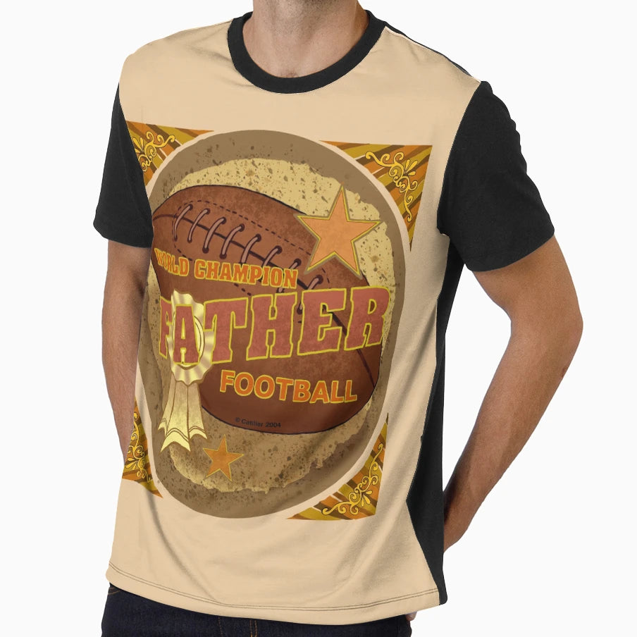 Champion Father Football T-Shirt - Trendy Graphic for Adults - T-Shirt, Sweatshirt, Hoodie