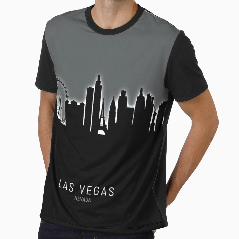 Las Vegas Nevada Skyline T-Shirt - Novelty Apparel Men Women - T-Shirt, Sweatshirt, Hoodie