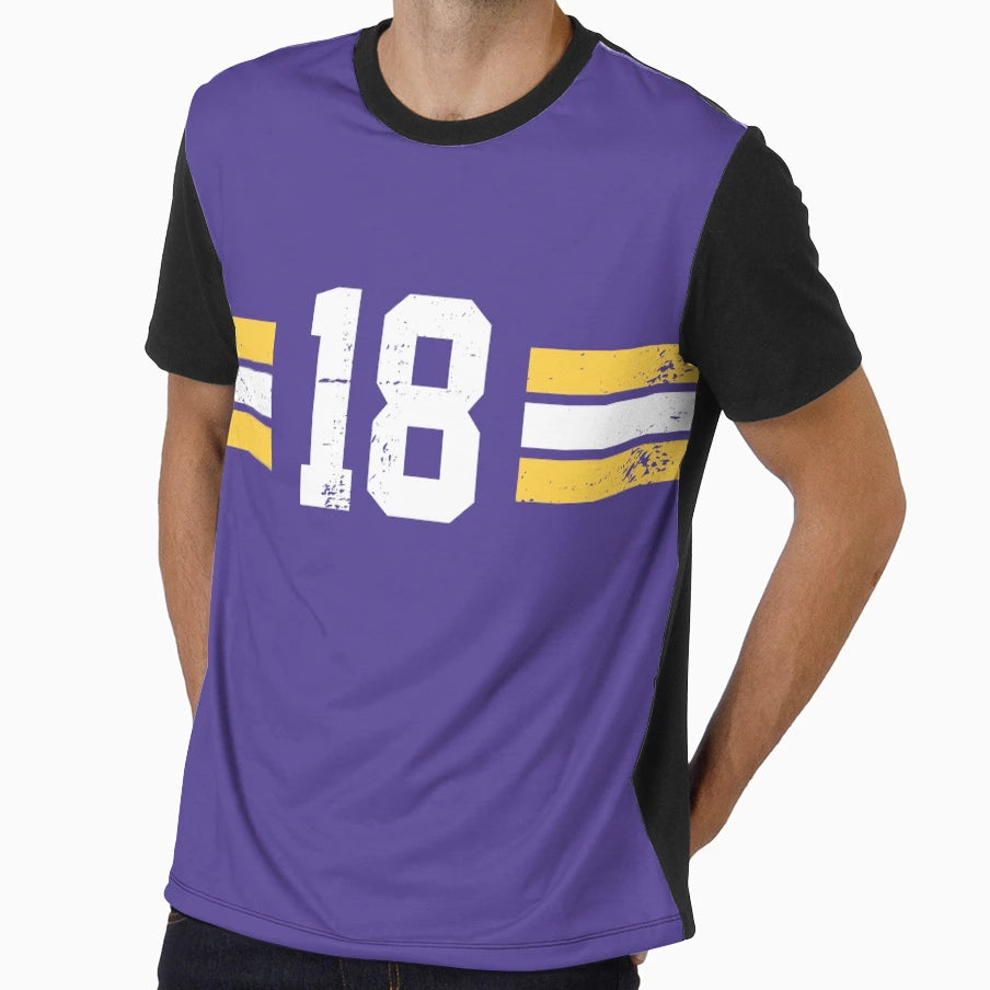 Justin 18 Vikings T-Shirt - Novelty Apparel Men Women - T-Shirt, Sweatshirt, Hoodie