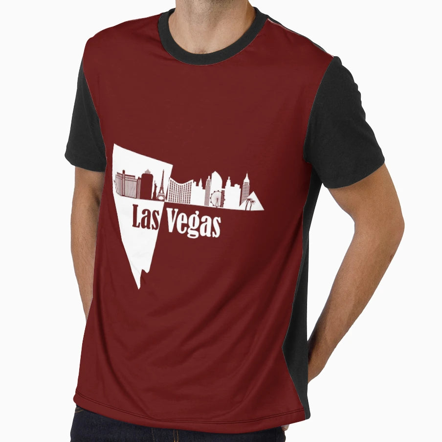 Las Vegas Skyline Nevada T-Shirt - Novelty Apparel for Adults - T-Shirt, Sweatshirt, Hoodie